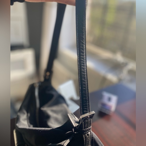 FENDI Mamma Baguette Shoulder Bag Nylon Black 2321 26566 009 Auth VINTAGE - Picture 4 of 16